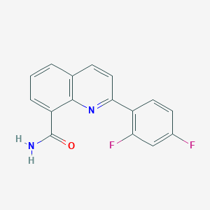 2-(2,4-Difluorophenyl)quinoline-8-carboxamide