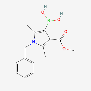 (1-Benzyl-4-(methoxycarbonyl)-2,5-dimethyl-1H-pyrrol-3-YL)boronic acid