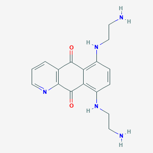 molecular formula C17H19N5O2 B118421 5,8-Bis(2-aminoethylamino)-1-azaanthracene-9,10-dione CAS No. 150629-26-8