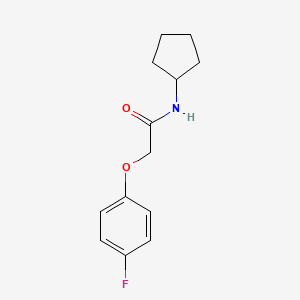 molecular formula C13H16FNO2 B1184242 N-cyclopentyl-2-(4-fluorophenoxy)acetamide 