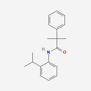 molecular formula C19H23NO B1184244 N-(2-isopropylphenyl)-2-methyl-2-phenylpropanamide 