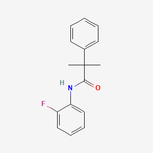 molecular formula C16H16FNO B1184245 N-(2-fluorophenyl)-2-methyl-2-phenylpropanamide 