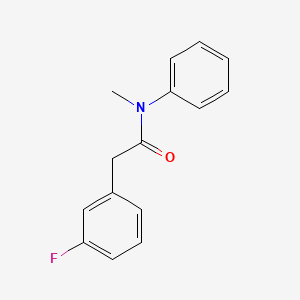 molecular formula C15H14FNO B1184246 2-(3-fluorophenyl)-N-methyl-N-phenylacetamide 