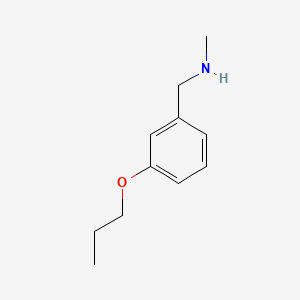molecular formula C11H17NO B1184249 N-methyl-1-(3-propoxyphenyl)methanamine 