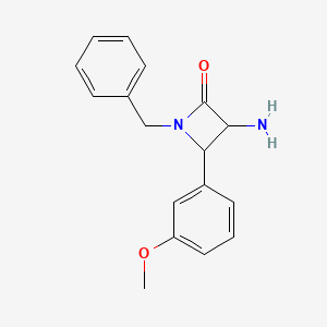 3-Amino-1-benzyl-4-(3-methoxyphenyl)azetidin-2-one