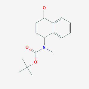 tert-Butyl methyl(4-oxo-1,2,3,4-tetrahydronaphthalen-1-yl)carbamate