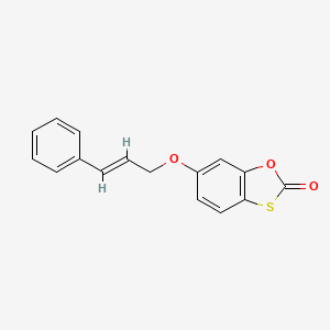 molecular formula C16H12O3S B1184287 6-(Cinnamyloxy)-1,3-benzoxathiol-2-one 