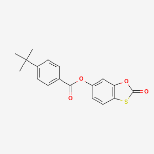 molecular formula C18H16O4S B1184291 2-Oxo-1,3-benzoxathiol-6-yl 4-tert-butylbenzoate 