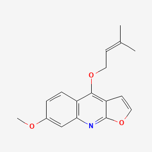 7-Methoxy-4-((3-methylbut-2-en-1-yl)oxy)furo[2,3-b]quinoline