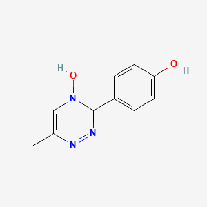 molecular formula C10H11N3O2 B1184302 3-(4-hydroxyphenyl)-6-methyl-1,2,4-triazin-4(3H)-ol 