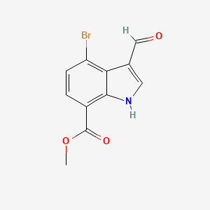 methyl 4-bromo-3-formyl-1H-indole-7-carboxylate