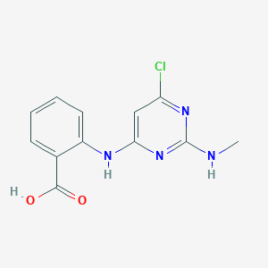 2-((6-Chloro-2-(methylamino)pyrimidin-4-yl)amino)benzoic acid