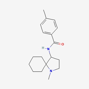 4-Methyl-N-(1-methyl-1-azaspiro[4.5]decan-4-yl)benzamide