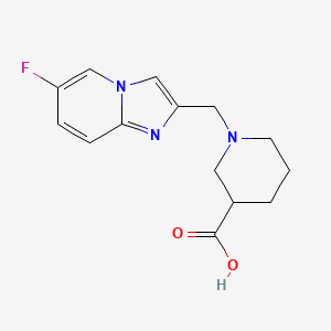 1-((6-Fluoroimidazo[1,2-a]pyridin-2-yl)methyl)piperidine-3-carboxylic acid