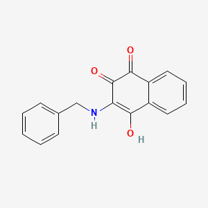 1,4-Naphthalenedione, 2-hydroxy-3-[(phenylmethyl)amino]-