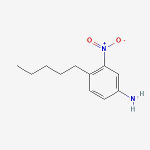 molecular formula C11H16N2O2 B1184315 3-Nitro-4-pentylaniline 