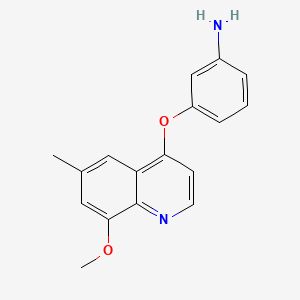 3-((8-Methoxy-6-methylquinolin-4-yl)oxy)aniline