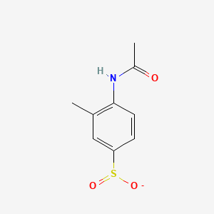 molecular formula C9H10NO3S- B1184319 N-[4-(dioxidosulfanyl)-2-methylphenyl]acetamide 