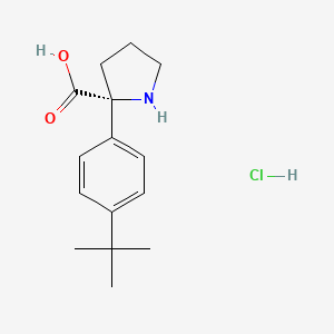 (R)-2-(4-(tert-butyl)phenyl)pyrrolidine-2-carboxylic acid hydrochloride