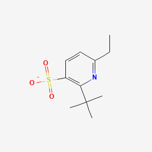 molecular formula C11H16NO3S- B1184332 2-Tert-butyl-6-ethyl-3-pyridinesulfonate 