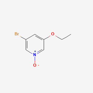 molecular formula C7H8BrNO2 B1184333 3-Bromo-5-ethoxypyridine 1-oxide 