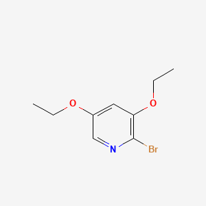 molecular formula C9H12BrNO2 B1184335 2-Bromo-3,5-diethoxypyridine 