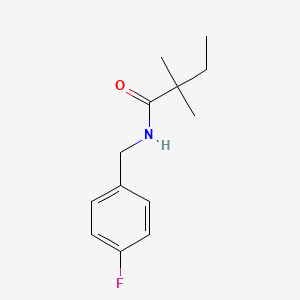 molecular formula C13H18FNO B1184338 N-(4-fluorobenzyl)-2,2-dimethylbutanamide 