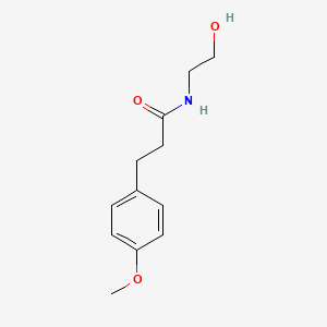 molecular formula C12H17NO3 B1184340 N-(2-hydroxyethyl)-3-(4-methoxyphenyl)propanamide 