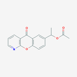 1-(5-Oxo-5H-[1]benzopyrano[2,3-b]pyridin-7-yl)ethyl acetate