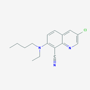 7-(Butyl(ethyl)amino)-3-chloroquinoline-8-carbonitrile