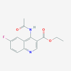 Ethyl 4-acetamido-6-fluoroquinoline-3-carboxylate