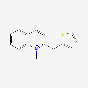 molecular formula C16H14NS+ B1184380 1-Methyl-2-[1-(2-thienyl)vinyl]quinolinium 