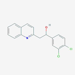 molecular formula C17H13Cl2NO B1184390 1-(3,4-Dichlorophenyl)-2-(2-quinolinyl)ethanol 