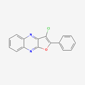 3-Chloro-2-phenylfuro[2,3-B]quinoxaline