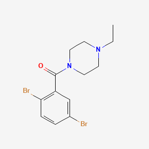 molecular formula C13H16Br2N2O B1184406 1-(2,5-Dibromobenzoyl)-4-ethylpiperazine 