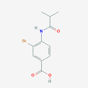 3-Bromo-4-isobutyramidobenzoic acid