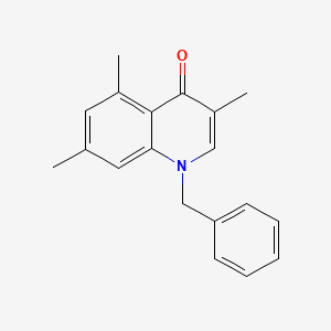 4(1H)-Quinolinone, 3,5,7-trimethyl-1-(phenylmethyl)-