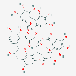 molecular formula C48H34O26 B118441 茶花单宁 F CAS No. 154561-15-6