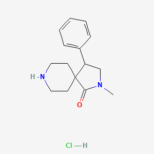 2-Methyl-4-phenyl-2,8-diazaspiro[4.5]decan-1-one hydrochloride