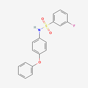 molecular formula C18H14FNO3S B1184416 3-fluoro-N-(4-phenoxyphenyl)benzenesulfonamide 
