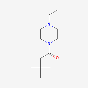 molecular formula C12H24N2O B1184419 1-(3,3-Dimethylbutanoyl)-4-ethylpiperazine 
