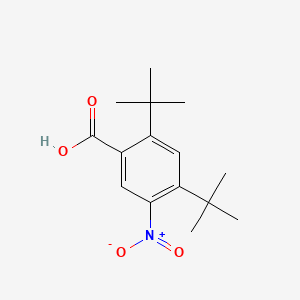molecular formula C15H21NO4 B1184450 2,4-Ditert-butyl-5-nitrobenzoic acid 