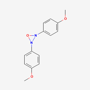 molecular formula C14H14N2O3 B1184455 2,3-Bis(4-methoxyphenyl)-1,2,3-oxadiaziridine 
