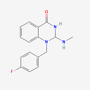 1-[(4-Fluorophenyl)methyl]-2,3-dihydro-2-(methylamino)quinazolin-4(1H)-one