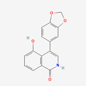 4-(Benzo[d][1,3]dioxol-5-yl)-5-hydroxyisoquinolin-1(2H)-one