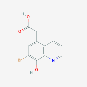 2-(7-Bromo-8-hydroxyquinolin-5-yl)acetic acid