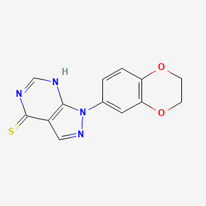 1-(2,3-Dihydrobenzo[b][1,4]dioxin-6-yl)-1H-pyrazolo[3,4-d]pyrimidine-4-thiol