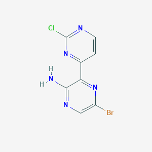 5-Bromo-3-(2-chloropyrimidin-4-yl)pyrazin-2-amine