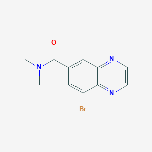 8-Bromo-N,N-dimethylquinoxaline-6-carboxamide