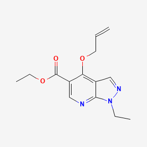 Ethyl 1-ethyl-4-[(prop-2-en-1-yl)oxy]-1H-pyrazolo[3,4-b]pyridine-5-carboxylate